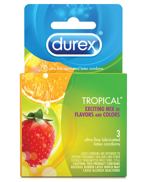 NO ETA =Durex Tropical Flavors - Box of 3