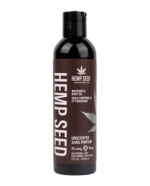 Earthly Body Edible Massage Oil - 8 oz Pineapple