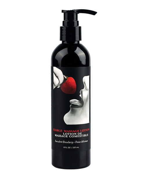 Earthly Body Earthly Body Hemp Seed by Night Edible Lotion - 8 oz Strawberry - Image 3