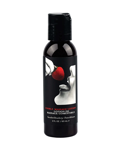 Earthly Body Earthly Body Hemp Seed by Night Edible Lotion - 2 oz Strawberry - Image 3