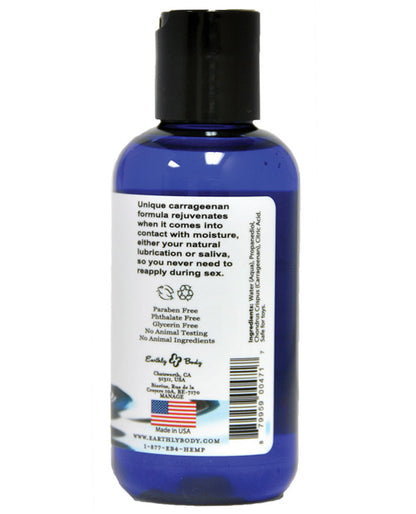 Earthly Body Earthly Body Waterslide Personal Lubricant w/Carrageenan - 4 oz Bottle - Image 2