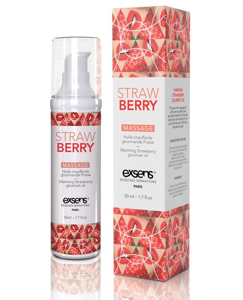 EXSENS of Paris Warming Massage Oil - Strawberry