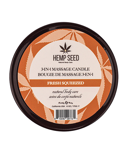 Earthly Body Summer 2025 3 in 1Massage Candle - 6 oz Fresh Squeezed