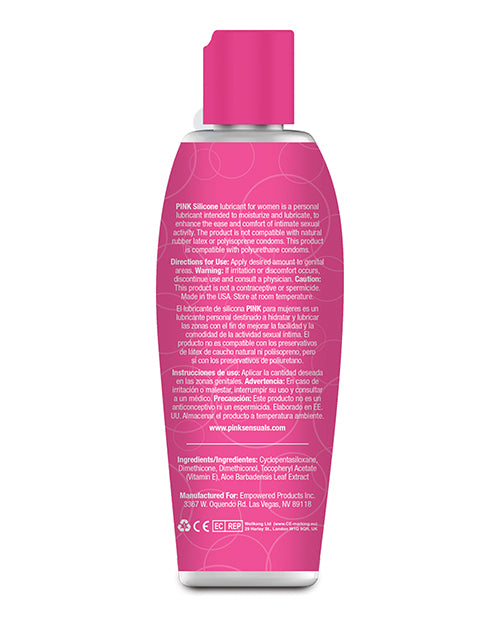 Pink Silicone Lube - 4.7 oz Flip Top Bottle