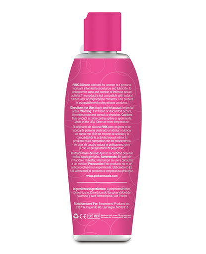 Pink Silicone Lube - 4.7 oz Flip Top Bottle