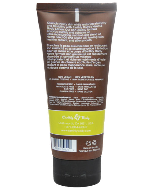 Earthly Body Hand & Body Lotion - 7 oz Tube Nag Champa