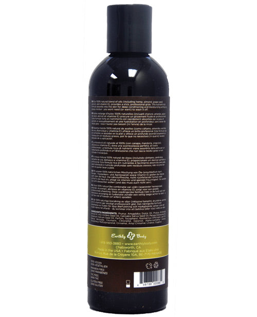 Earthly Body Massage & Body Oil - 8 oz Nag Champa