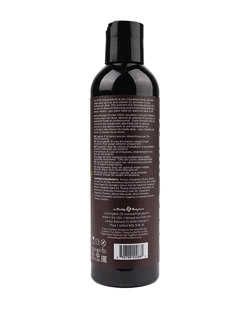 Earthly Body Massage & Body Oil - 8 oz Nag Champa