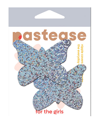 Pastease Premium Glitter Butterfly - Silver O/S