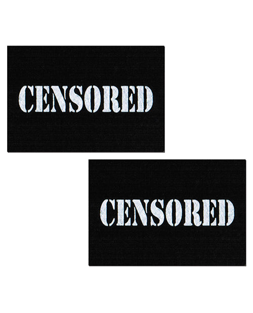 Pastease Censored Pastie - Black/White O/S