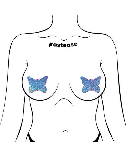 Pastease Premium  Glitter Butterfly - Blue O/S