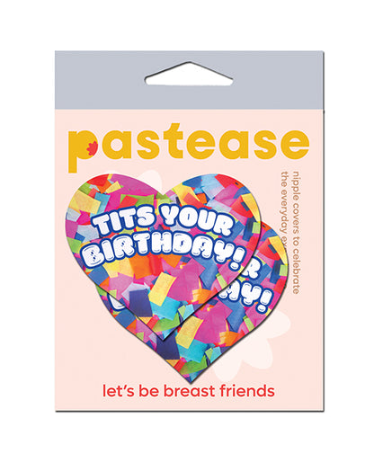 Pastease Tits Your Birthday! Heart - Multi-Color O/S