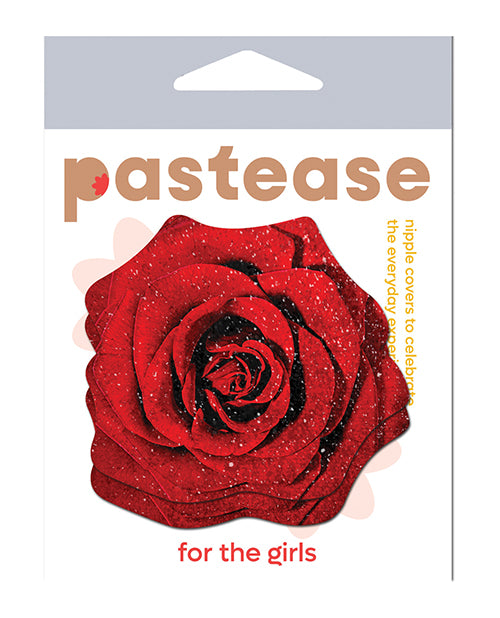 Pastease Glitter Velvet Blooming Rose - Red O/S