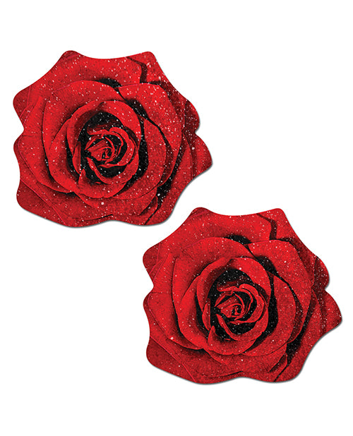 Pastease Premium Glitter Velvet Blooming Rose - Red O/S