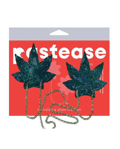 Pastease Pastease Chains Disco Weed Leaf - Green O/S - Image 3