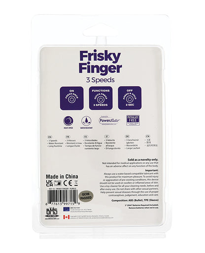 Frisky Finger Unisex Stimulator - Purple