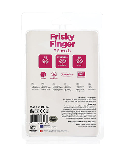 Frisky Finger Unisex Stimulator - Pink