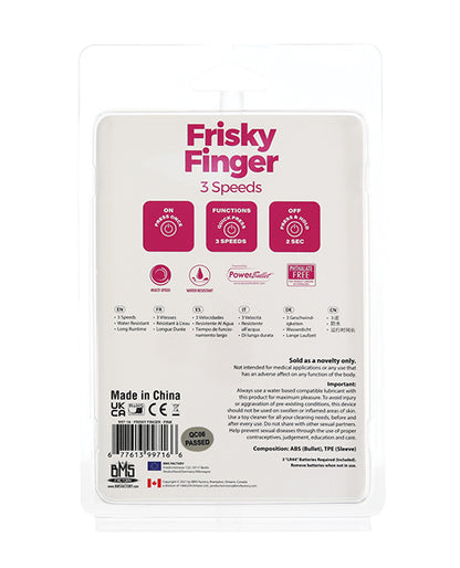 Frisky Finger Unisex Stimulator - Pink