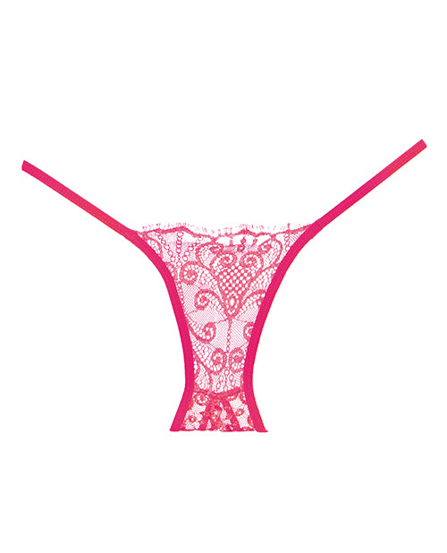 Adore Lace Enchanted Belle Panty Hot Pink O/S