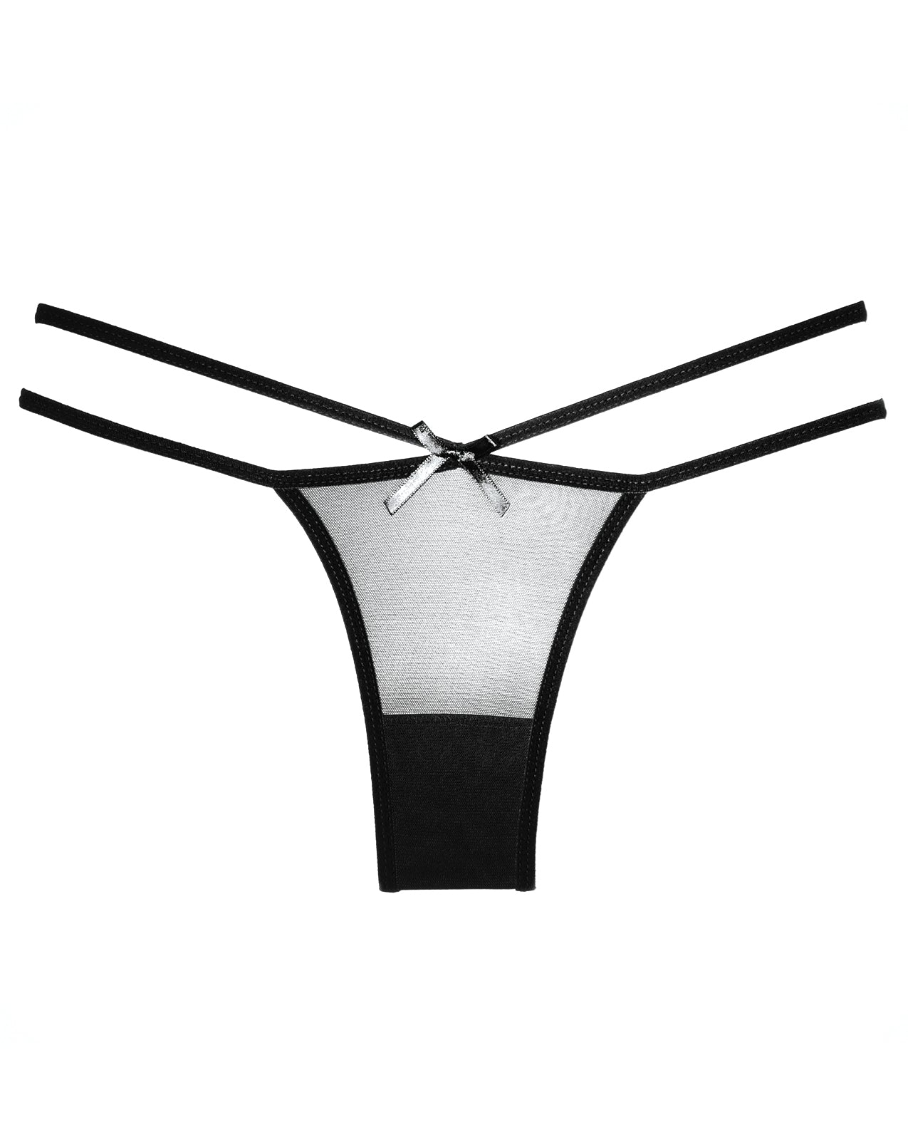 Adore Adore Sheer Naughty Vanilla Panty Black O/S - Image 2