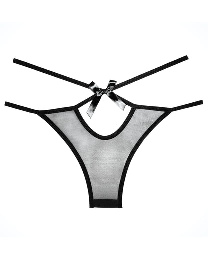 Adore Adore Sheer Naughty Vanilla Panty Black O/S - Image 3