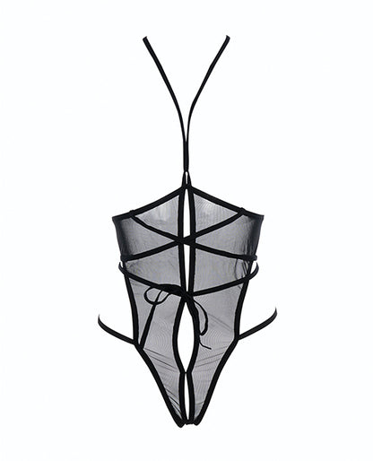 Allure Allure Nicola Open Cup Mesh Teddy Black L/XL - Image 7