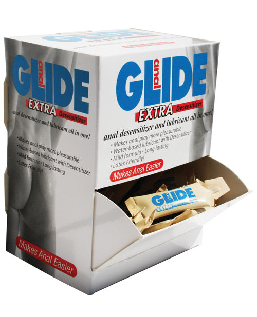 Anal Glide Extra Sample Packet - Box of 50