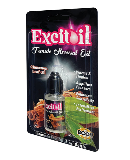 Body Action Excitoil Cinnamon Arousal Oil - .5 oz Bottle Carded