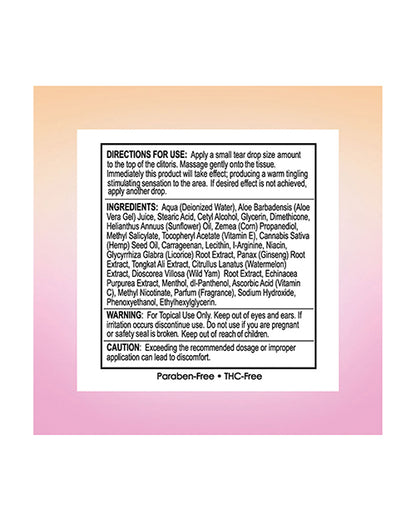 High Climax Female Stimulant w/Hemp Seed Oil - .5 oz