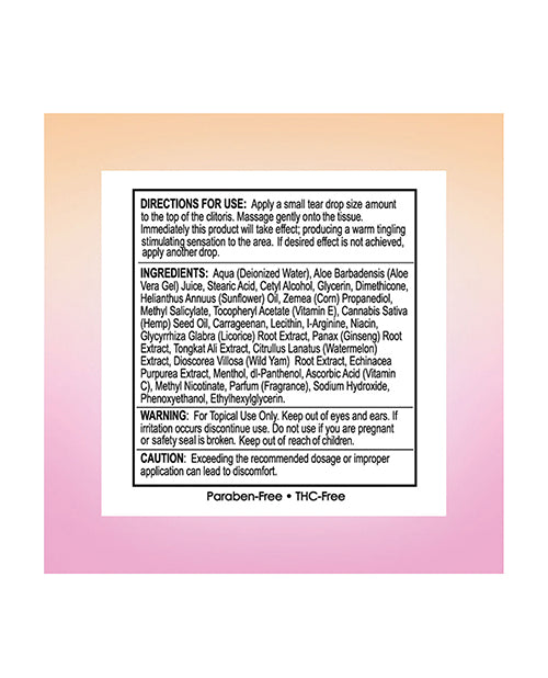 High Climax Female Stimulant w/Hemp Seed Oil - .5 oz