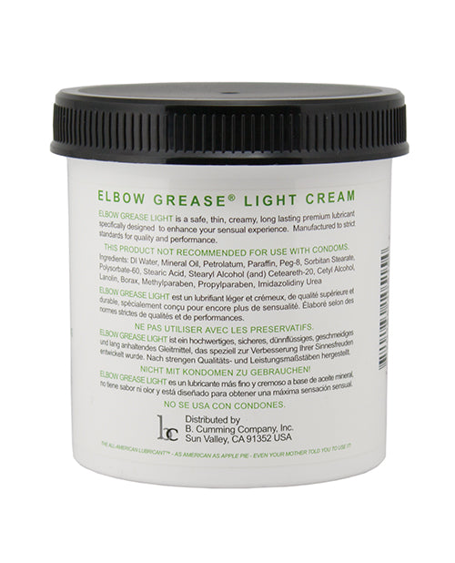 Elbow Grease Light Cream Jar - 15 oz