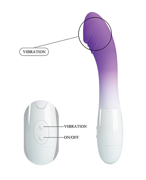 Pretty Love Elemental G-Spot Realistic Vibrator - Purple Ombre