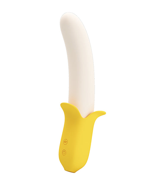 Pretty Love Banana Geek Thrusting Vibrator - Yellow