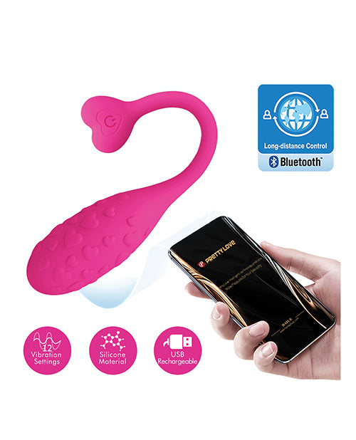 Pretty Love Fisherman Vibrating Egg - Hot Pink