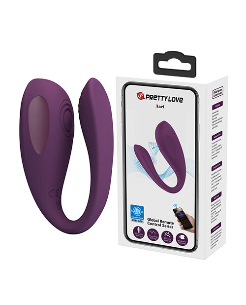 Pretty Love Aari Thumping Dual Vibrator - Purple