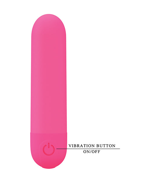 Pretty Love Stefan Mini Massager Bullet - Hot Pink