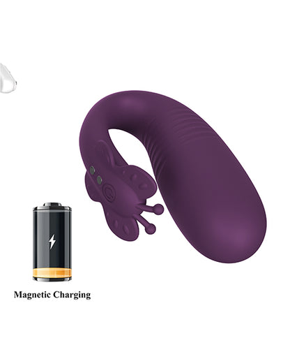 Pretty Love Klay App-Enabled Thrusting Hands-Free Vibrator - Purple