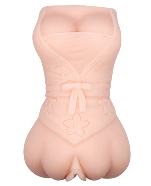 Crazy Bull No Lube Vagina Masturbator Sleeve - Ivory