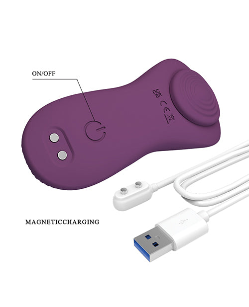 Pretty Love Mane Magnetic App-Controlled Panty Vibe - Purple