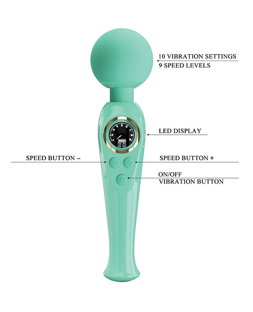 Pretty Love Skylar LED Digital Dsply Wand - Turquoise