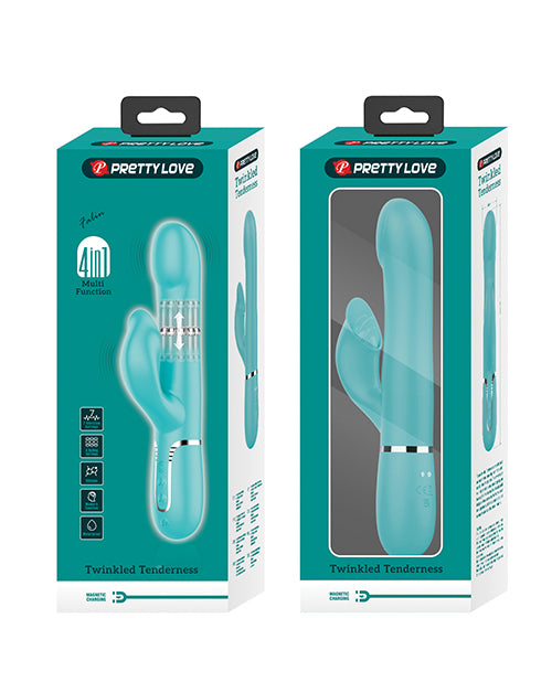 Pretty Love Twinkled Tenderness Falin Rolling Ball Rabbit - Aqua