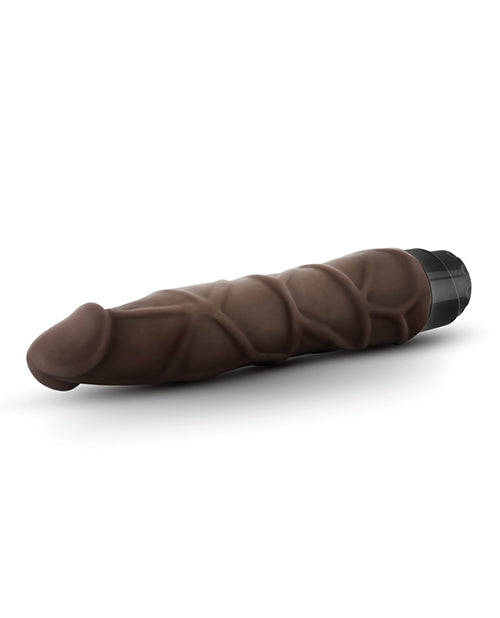 Blush Dr. Skin Cock Vibe 9" Vibrating Cock - Chocolate