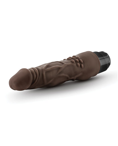 Blush Dr. Skin Cock Vibe 8" Vibrating Cock - Chocolate