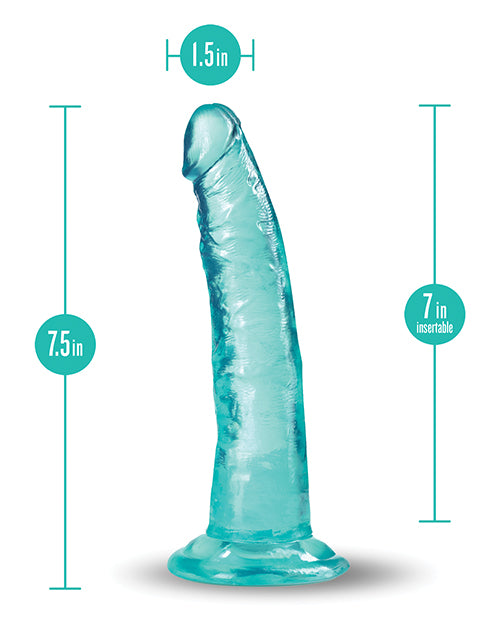 Blush B Yours Plus 7" Lust n' Thrust Dildo - Teal