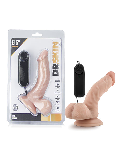 Blush Dr. Skin Dr. Ken 6.5" Cock w/Suction Cup - Vanilla
