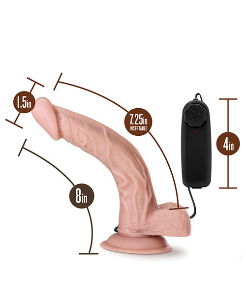 Blush Dr. Skin Dr. Sean 8" Cock w/Suction Cup - Vanilla