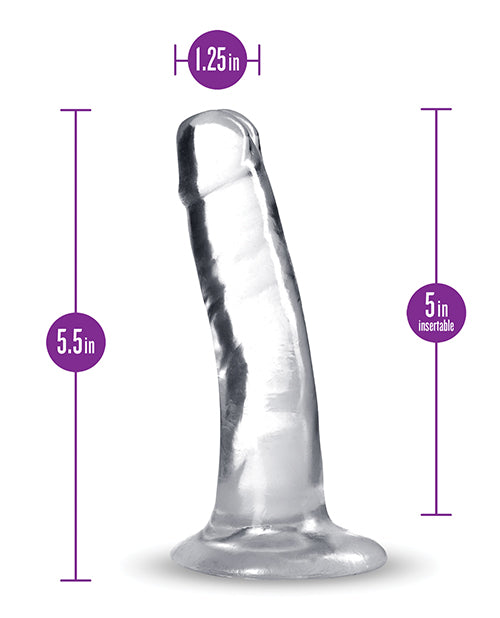 Blush B Yours Plus 5" Hard n' Happy Dildo - Clear