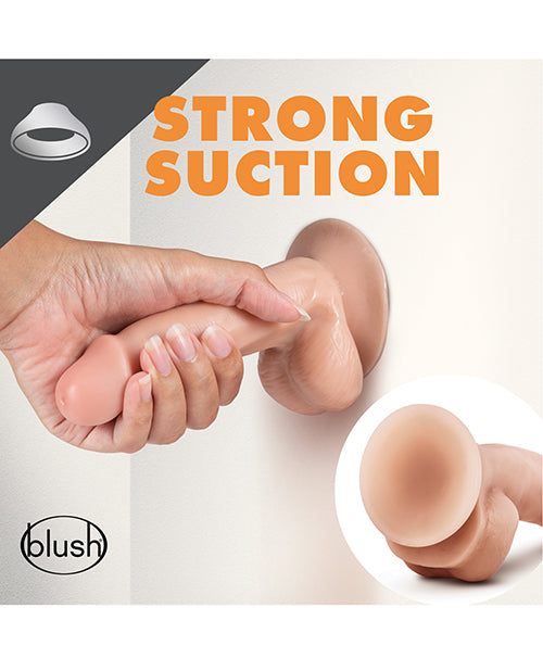 Blush Dr. Skin Dr. Spin 6" Gyrating Realistic Dildo - Vanilla