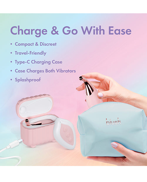 Blush Play With Me Wanderlust 4 Piece Vibrator Set - Pink