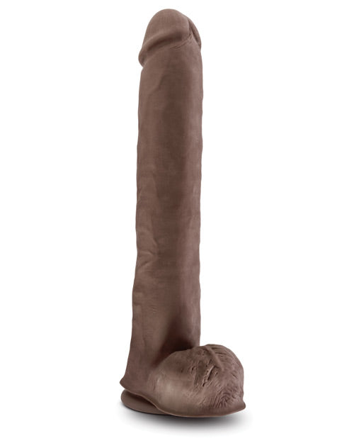 Blush Au Naturel Daddy 14" Sensa Feel Dual Density Dong w/Suction Cup - Chocolate